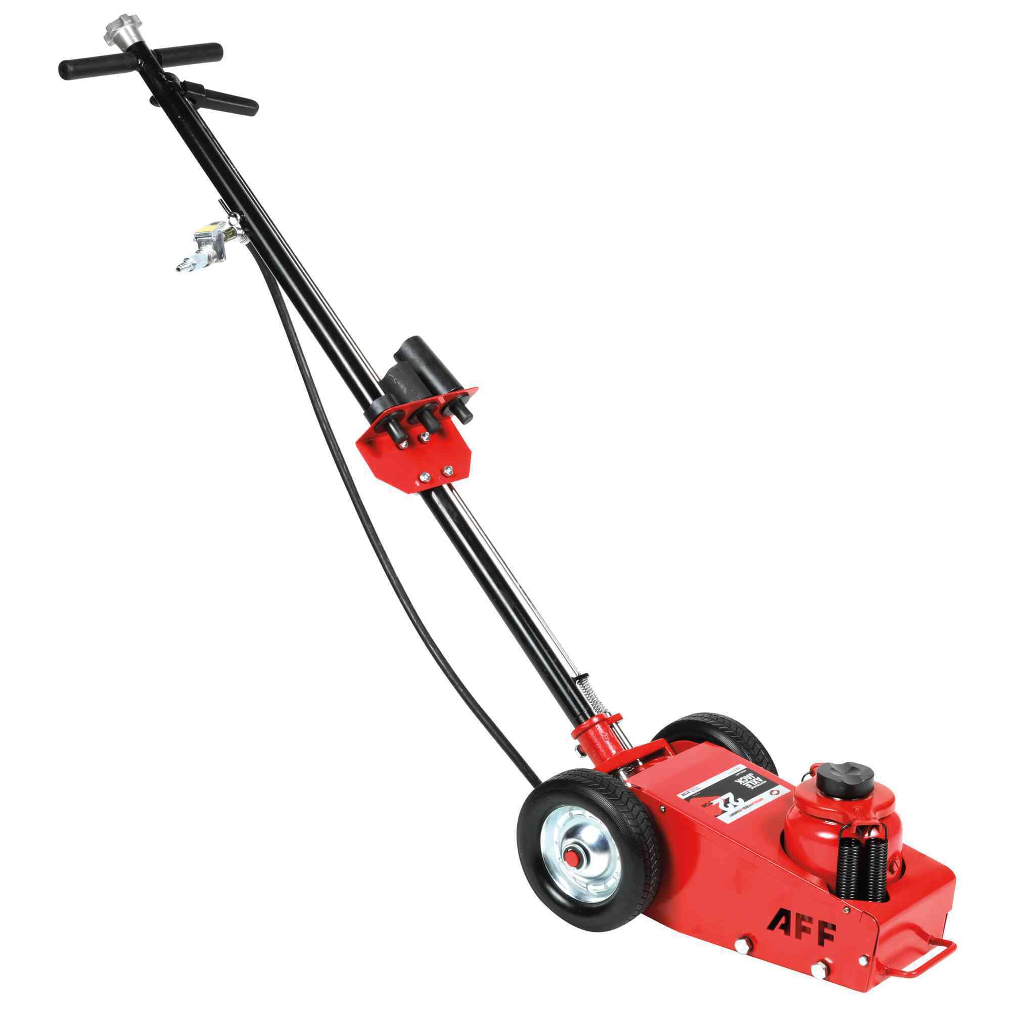 American Forge & Foundry Axle Jack — 22 Ton Capacity, Air/Hydraulic, Spring Return, 3-Pc. Extension Kit, 2-Pc. Handle, Model# 565F